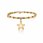 Bracciale con Pendente Stella Incisione Personalizzata