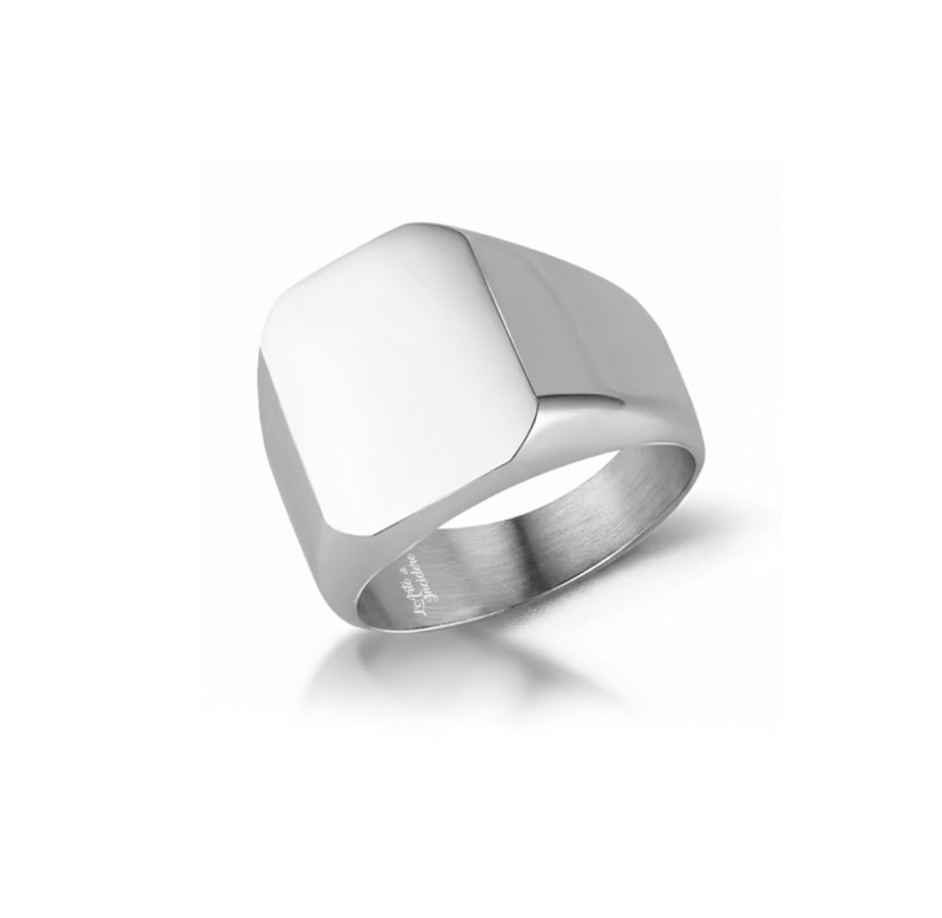 Anello Chevalier Argentato Lucido Personalizzato