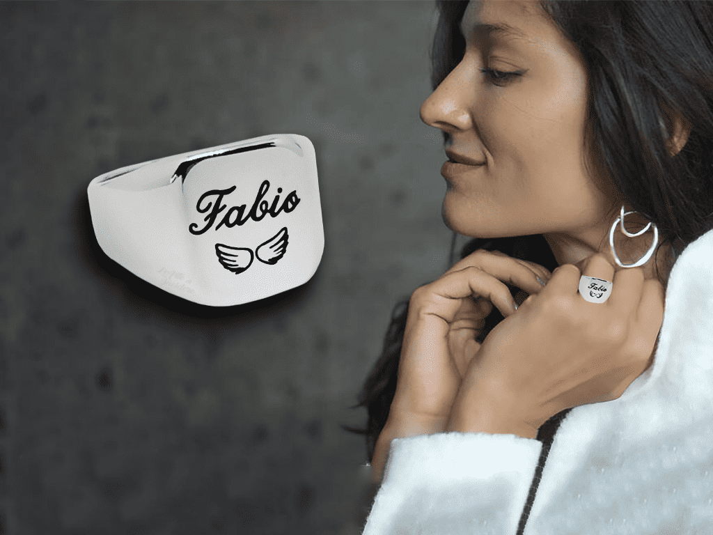 Anello Chevalier con nome