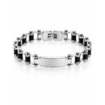 Bracciale Uomo Catena Moto con Piastrina Personalizzata