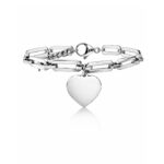 Bracciale Ciondolo Cuore Donna Personalizzato