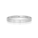Bracciale Rigido Chiuso Argentato con Incisione Personalizzata