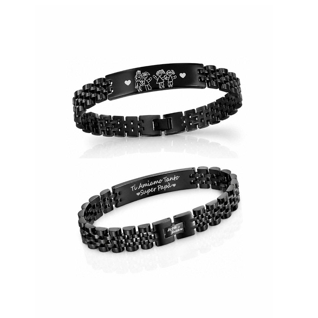 Bracciale Uomo Famiglia Personalizzato