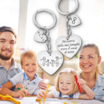 Portachiavi Cuore per Mamma Personalizzato con Incisione