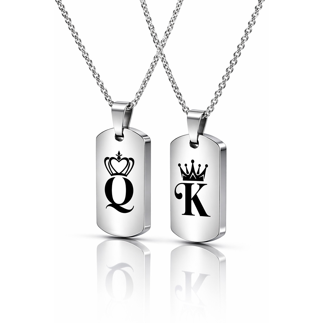 Collane Lui e Lei Piastrine Spesse Personalizzate