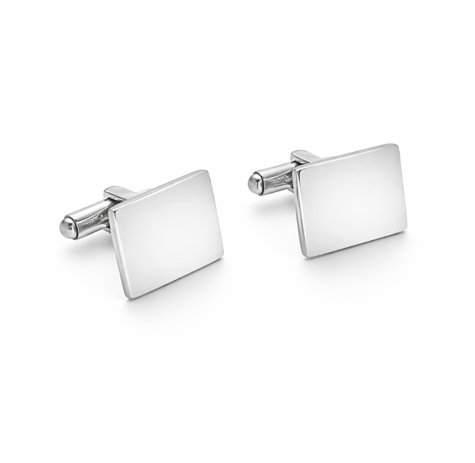 Gemelli Uomo Rettangolari con 1 Incisione Personalizzata Gemelli Uomo Rettangolari con 1 Incisione Personalizzata