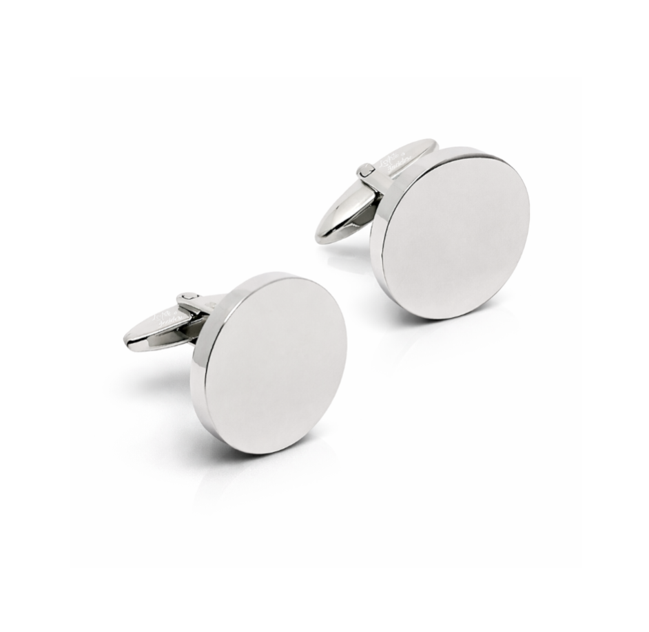 Gemelli Uomo Tondi con Incisione Personalizzata