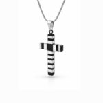 Collana Uomo con Croce a Fascia Personalizzata