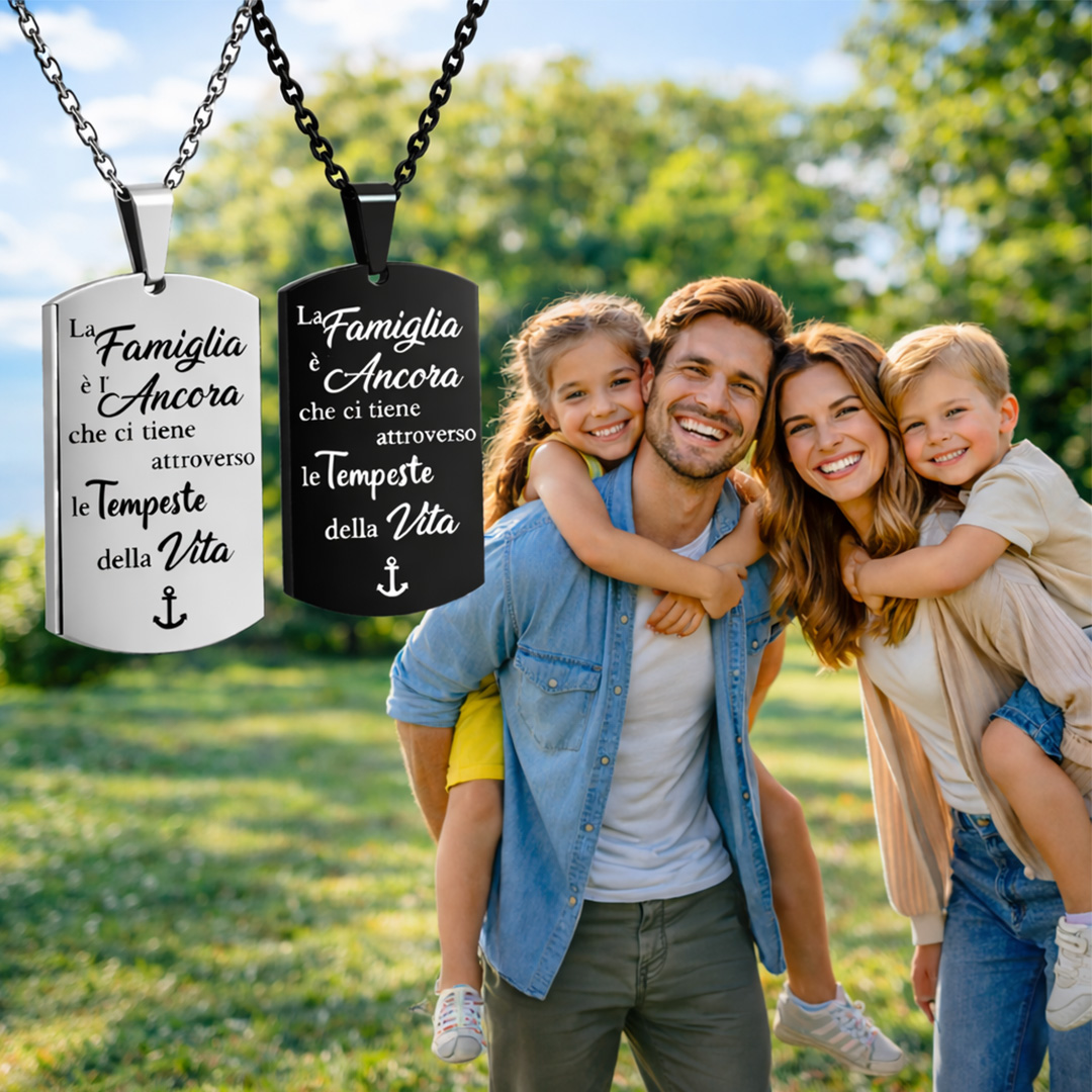 Collana Personalizzata Con Foto Proiettata – Ti Amo In 100 Lingue, Incisione Nome, Gioiello Per Coppie Con Scatola Regalo