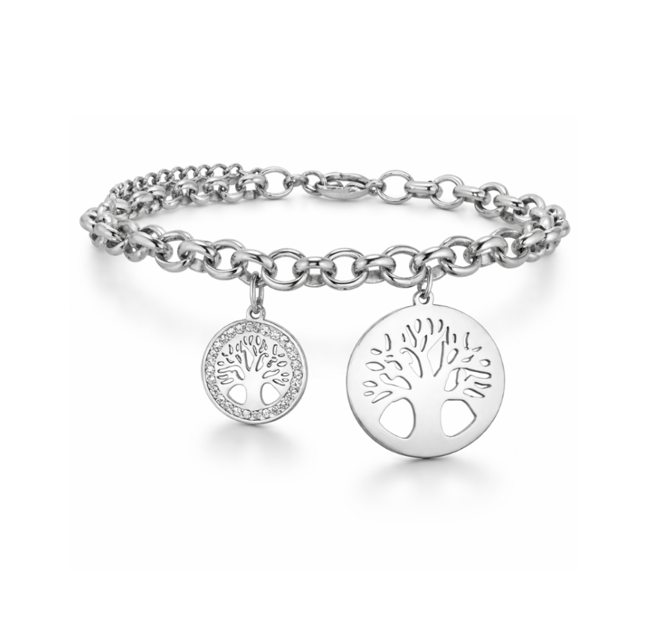 Bracciale Donna Albero della Vita con Incisione Personalizzata