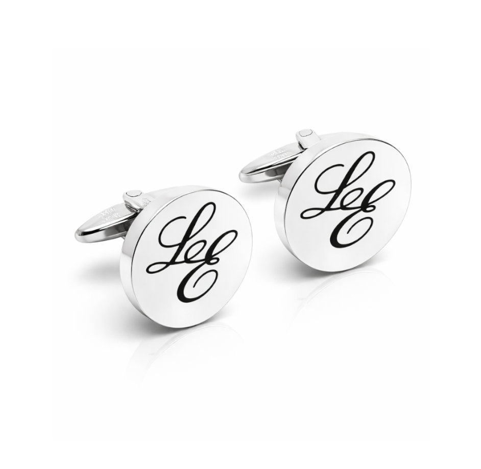 Gemelli Uomo Tondi con Iniziali Incisione Personalizzata