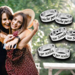 Anelli Migliori Amiche con Dedica Personalizzata