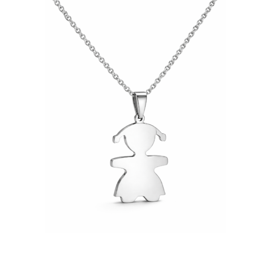 Collana Ciondolo Bimba per Donna Personalizzata