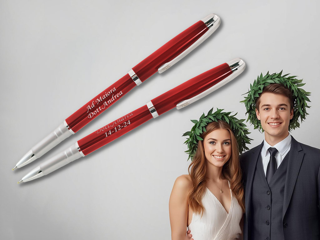 Penna Regalo Laurea Uomo e Donna con Incisione Personalizzata