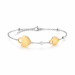 Braccialetto con Cuori Rosati Incisione Personalizzata