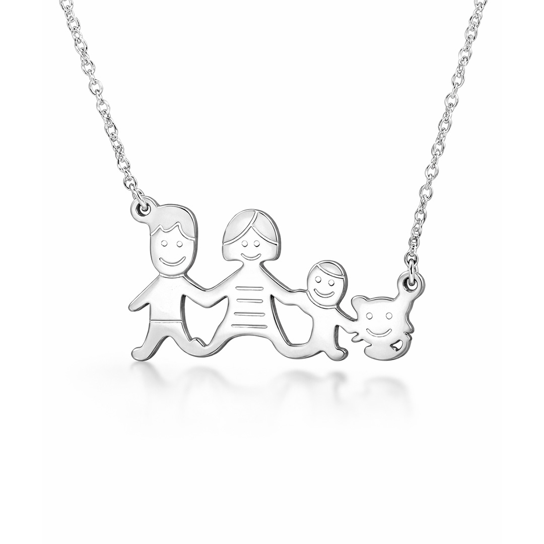 Collana Famiglia Personalizzata con Iniziali bo e g