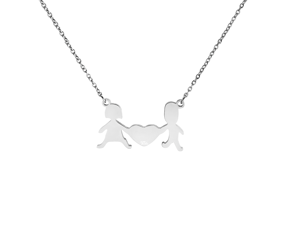 Collana Family per donna 1 incisione personalizzata con iniziali