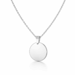 Collana Ciondolo Tondo Medio con Incisione Personalizzata