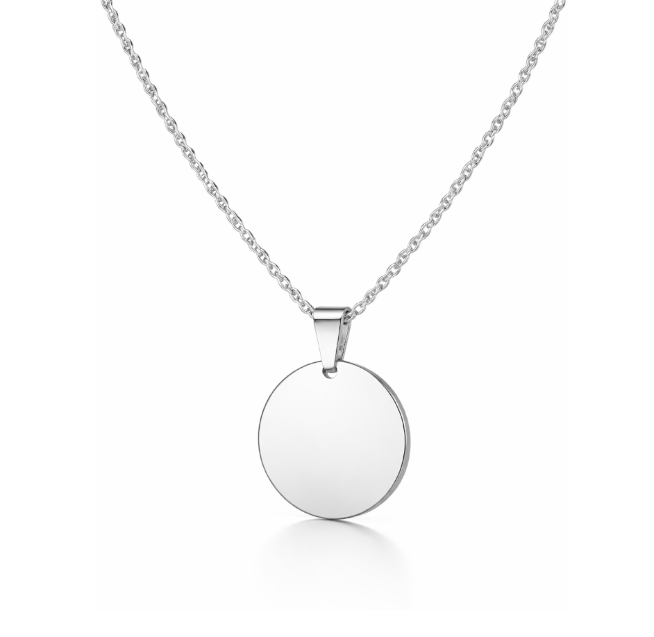 Collana Ciondolo Tondo Medio con Incisione Personalizzata