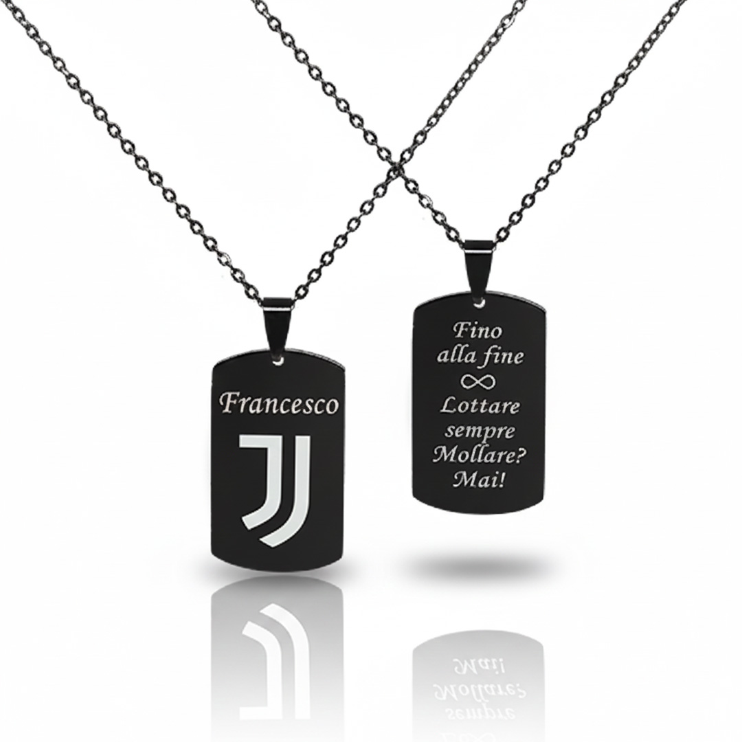 Collana per Tifoso Bianconero Personalizzata