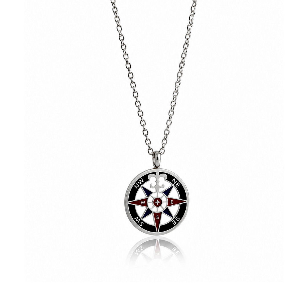 Collana per Uomo Rosa Dei Venti Personalizzata