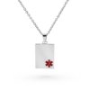 Collana salvavita con piastrina Incisione Personalizzata