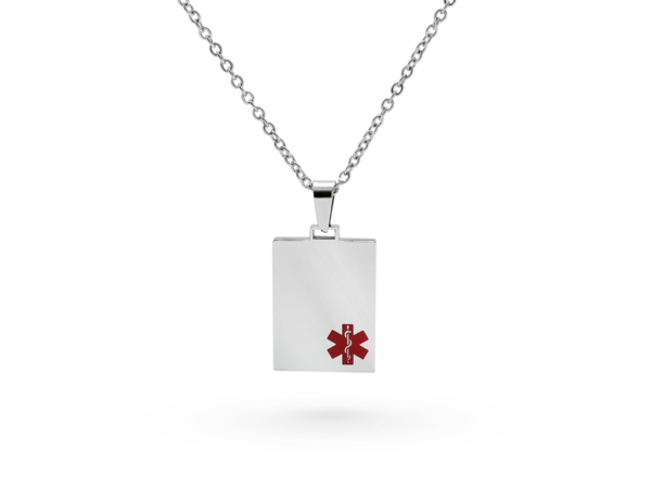 Collana salvavita con piastrina Incisione Personalizzata