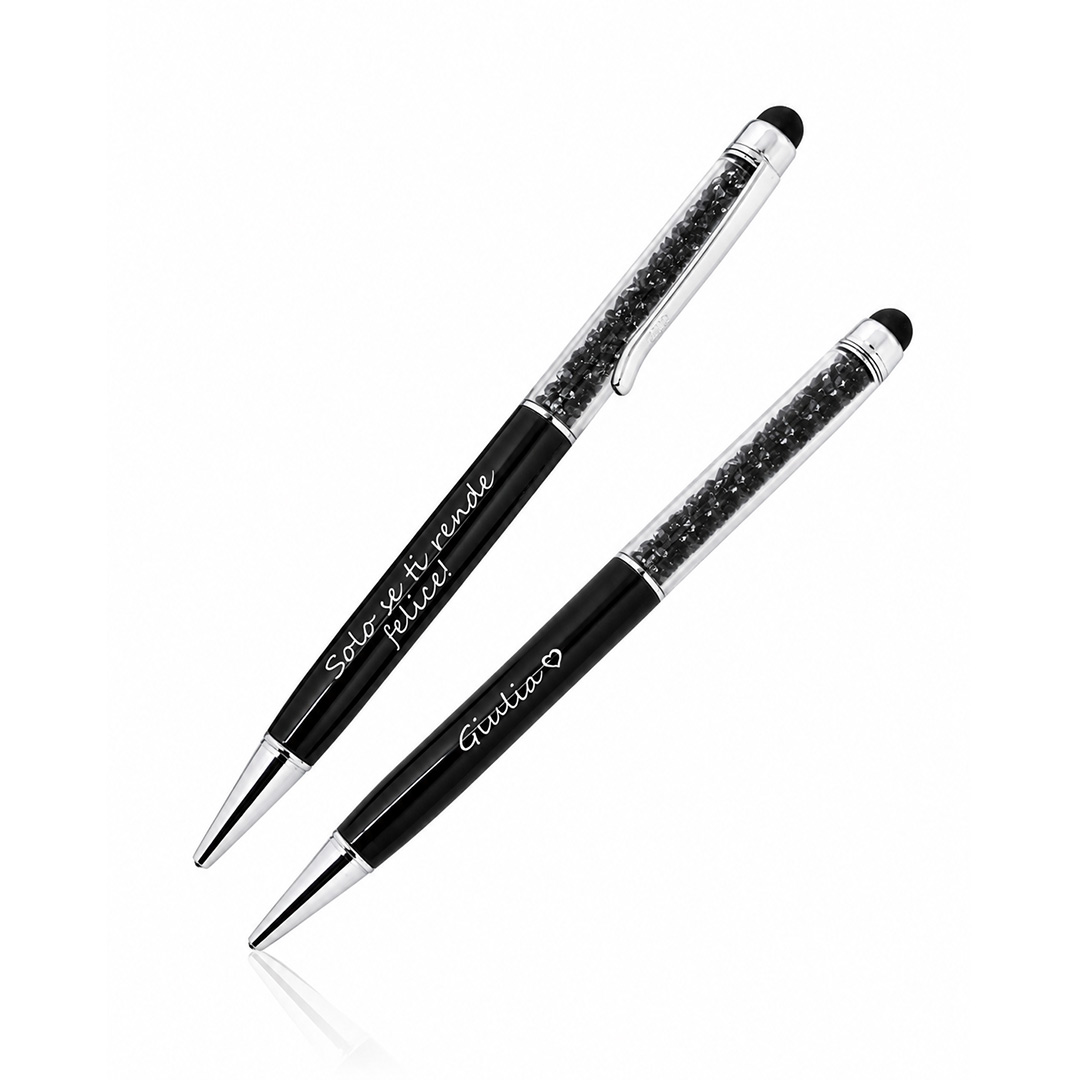 Penna Sfera Regalo Donna con Strass Personalizzata