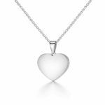 Collana Donna Cuore Medio Argentato Personalizzato