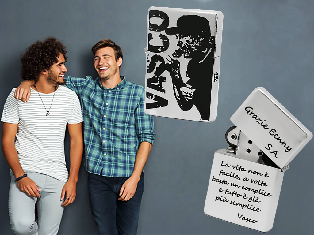 Accendino con Foto e Frase Personalizzato con Incisione