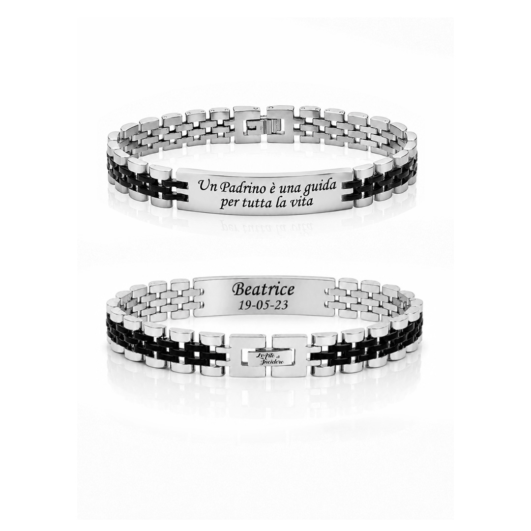 Bracciale Padrino Battesimo Personalizzato
