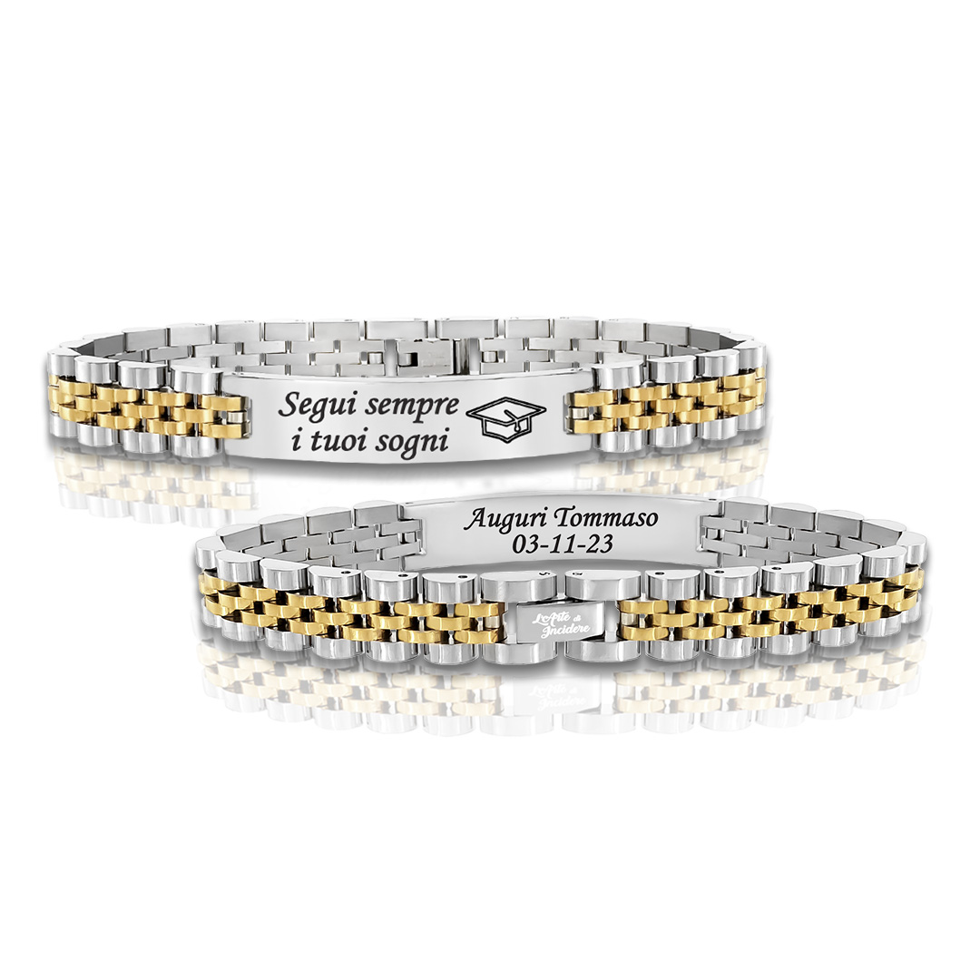Bracciale per Laurea Uomo Jubilee Personalizzato