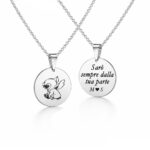 Collana per Sorella con Tondo Medio Personalizzato