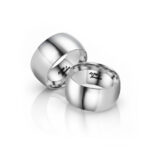 Anelli Coppia Bombati 10 Argentati Personalizzati