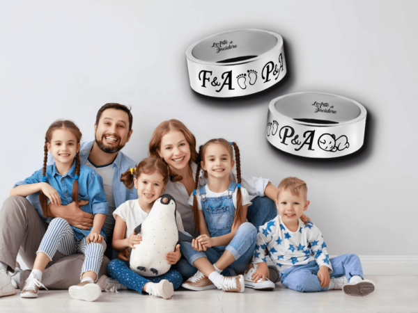 Anello fascia uomo con Incisione Personalizzata