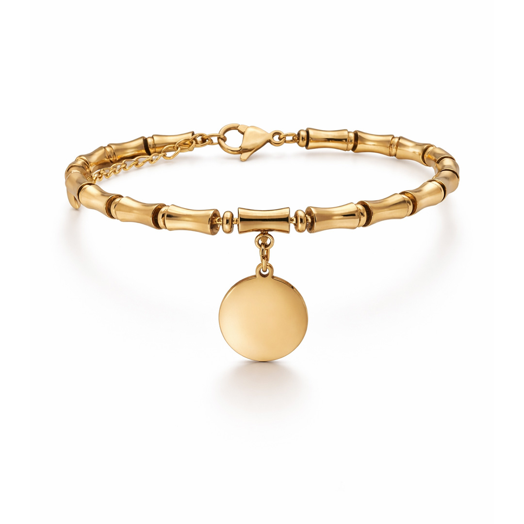 Bracciale Donna con Pendente Tondo Personalizzato