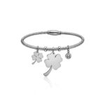 Bracciale Semirigido Quadrifoglio Personalizzato