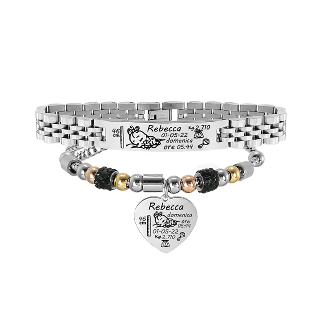 Bracciali Nascita per Mamma e Papà Personalizzati