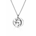 Collana con Ciondolo Mondo Personalizzata