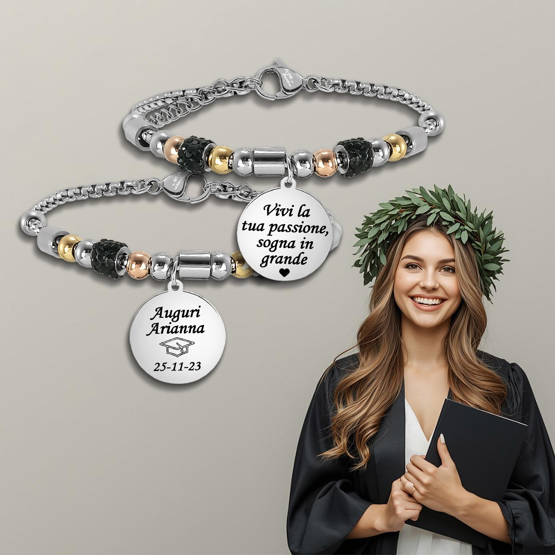 Bracciale Laurea Donna Personalizzato Elegante