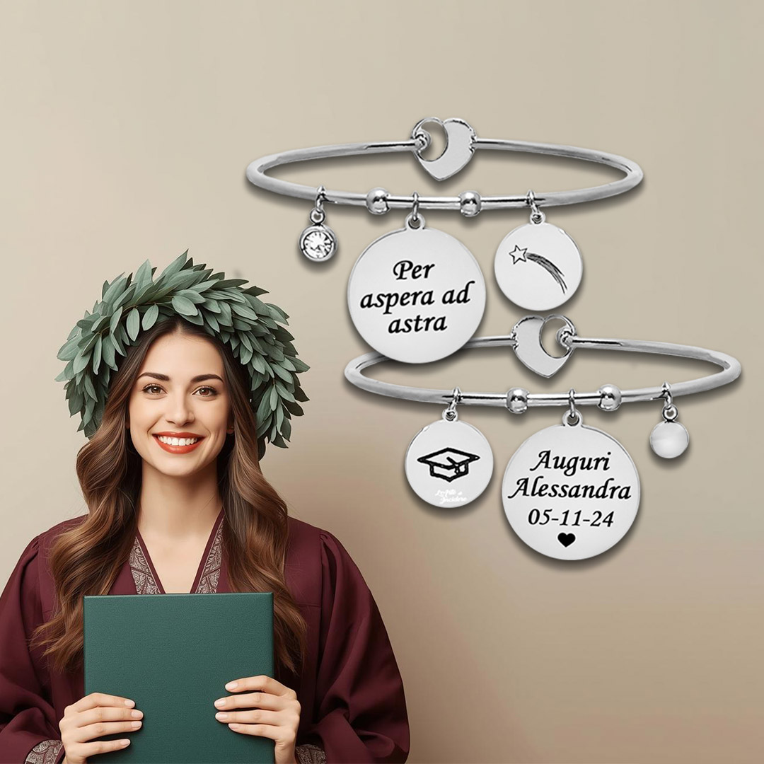 Bracciale Laurea Donna Personalizzato Moderno