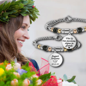 Bracciale Laurea Donna Personalizzato con Incisione