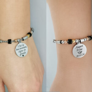 Bracciale Laurea Donna Personalizzato con Incisione indossati