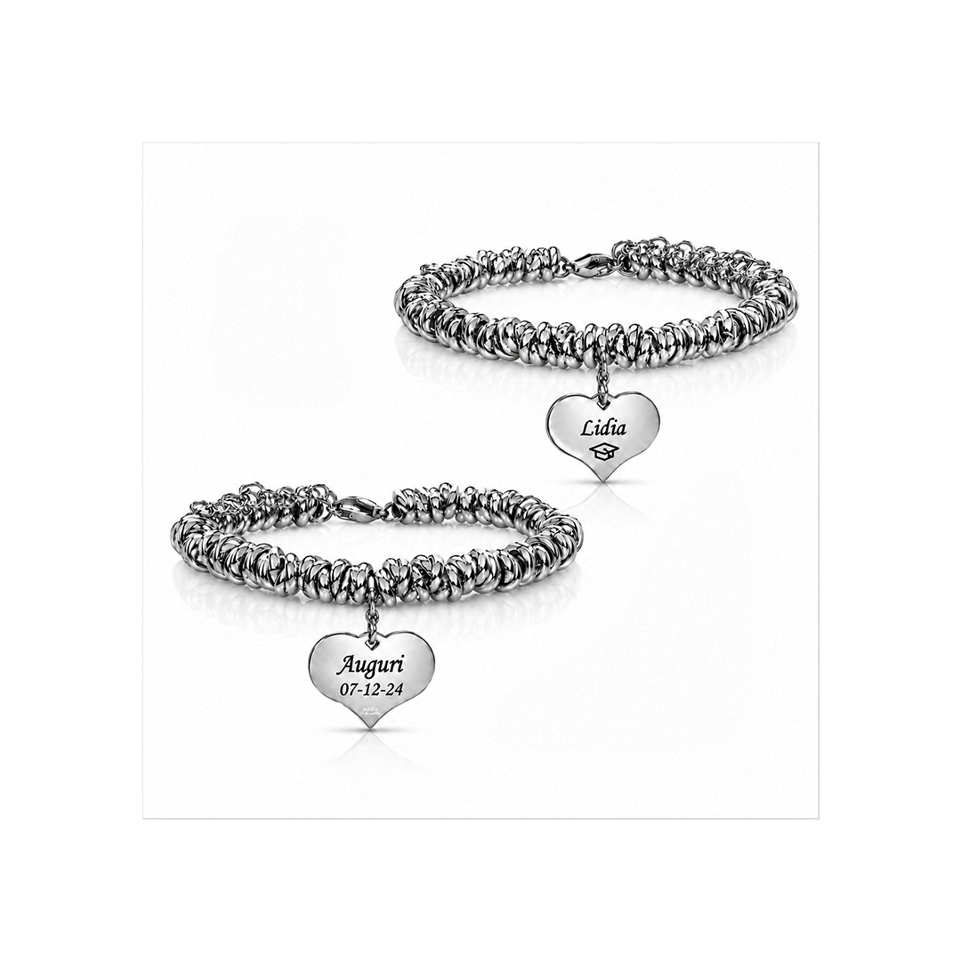 Bracciale Laurea Donna Personalizzato con Nodini