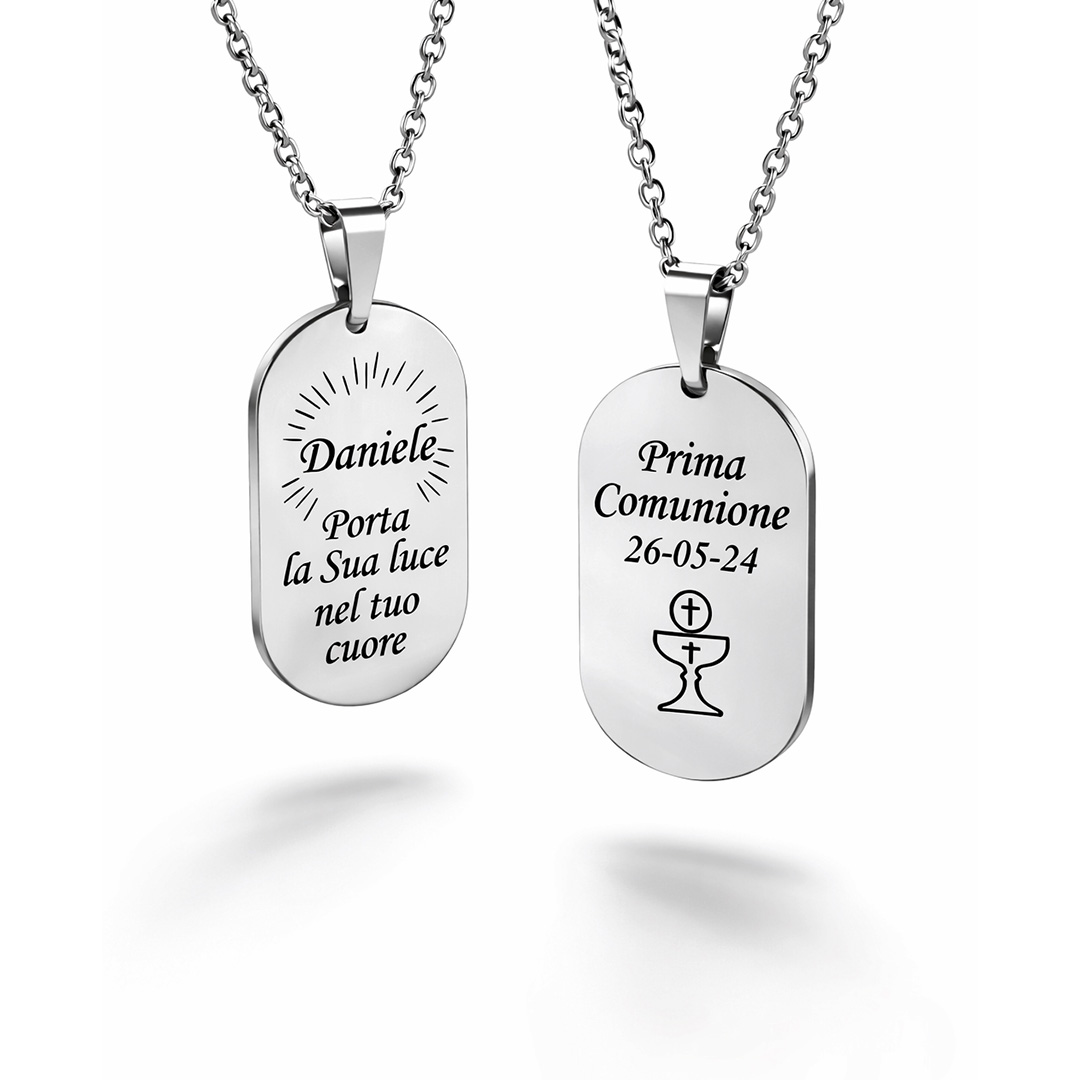 Collana Prima Comunione Maschio Personalizzata