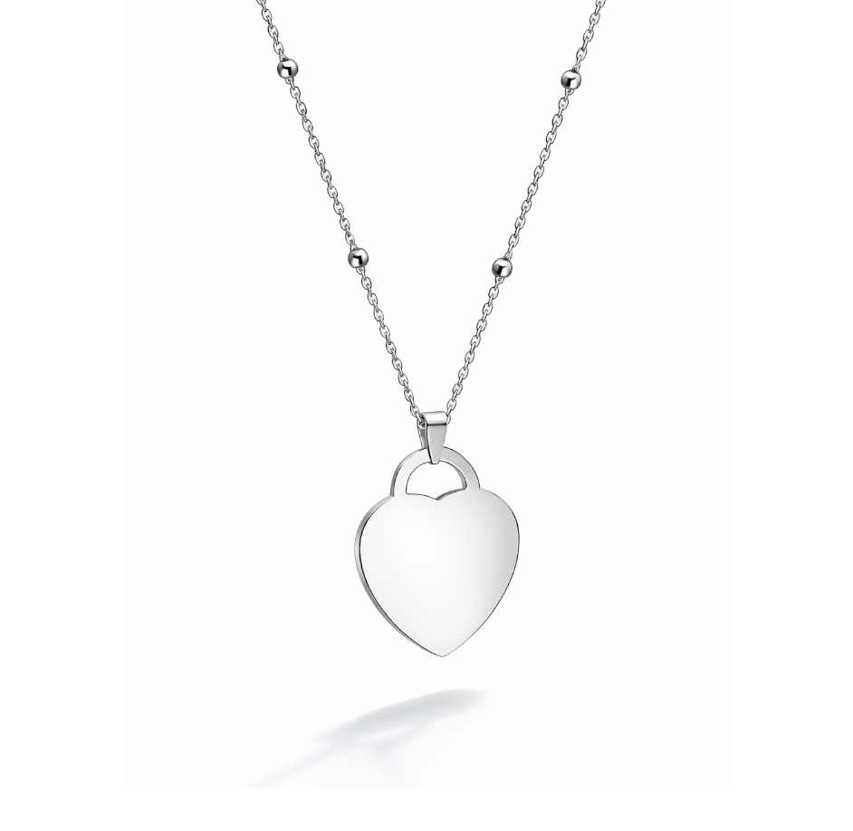 Collana per Lei con Cuore Inciso Personalizzato