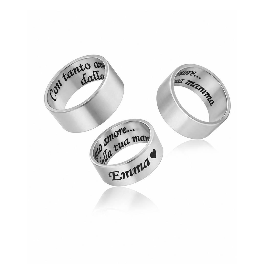 Anello Regalo per Figlia con Incisione Personalizzata