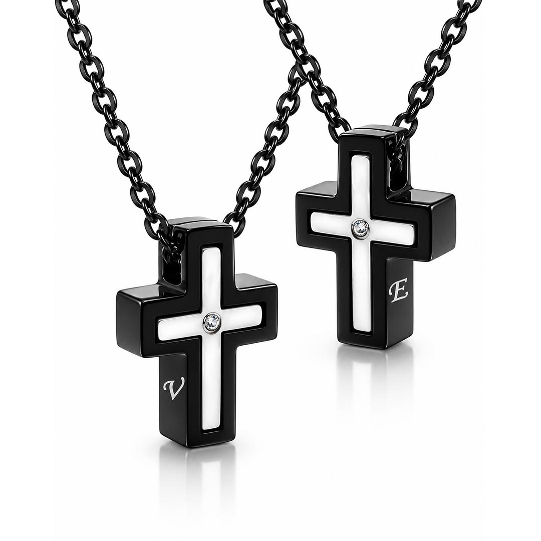 Collana Cresima Ragazzo con Croce Personalizzata