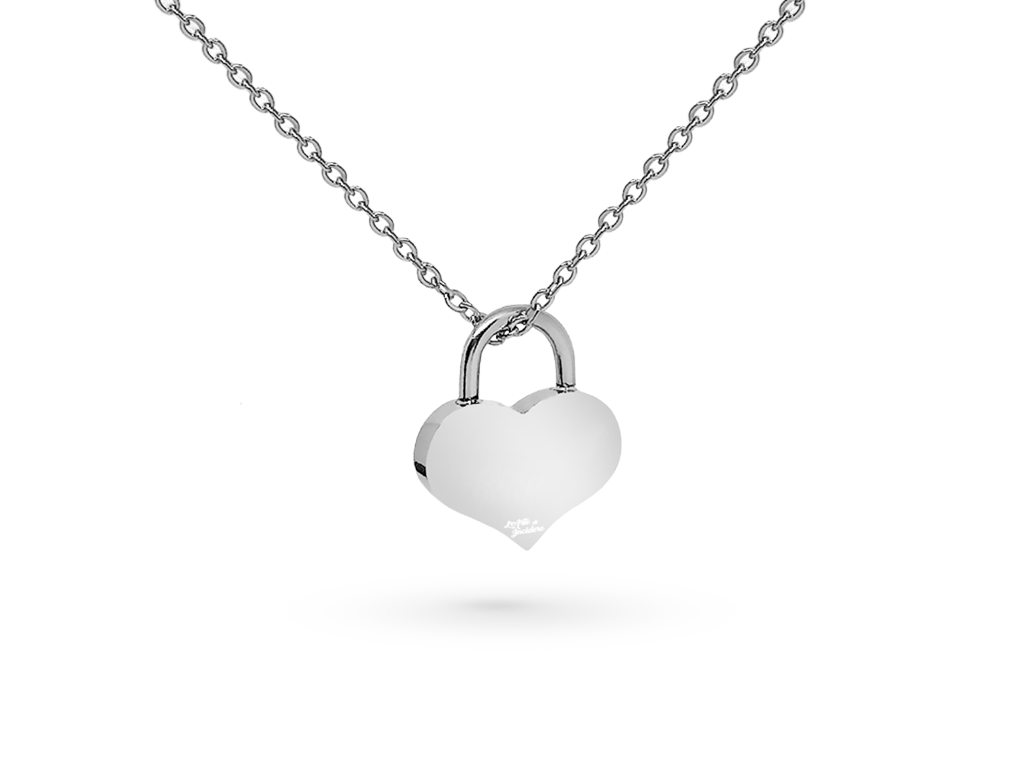 Collana lucchetto cuore incisione personalizzata 1 maglia forzatinaSITO Collana lucchetto cuore incisione personalizzata 1 maglia forzatina