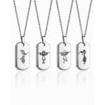 Set 4 Collane per Migliori Amiche con Incisione Personalizzata